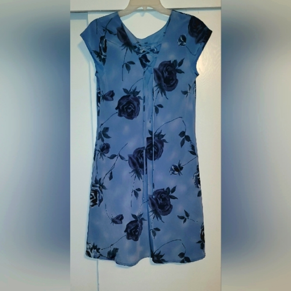 Floral Blue Dress